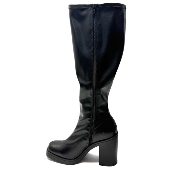 Madden Girl Women Dreammerr Stretch Knee-High Block-Heel Boot Black Size 6.5 NWT - Picture 5 of 11